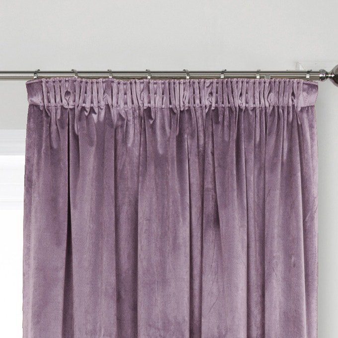 Pencil Pleat curtains purple