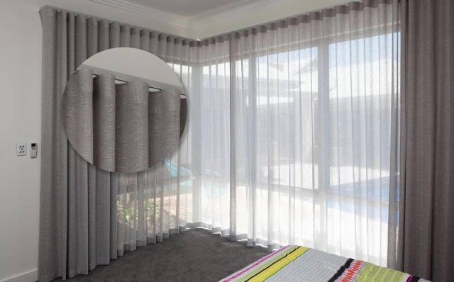 Wave Curtains grey