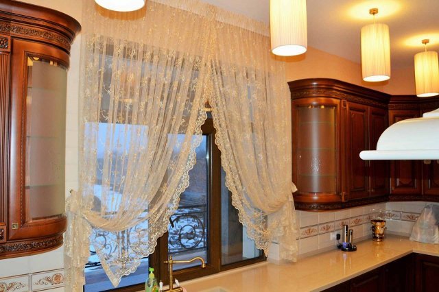transparent curtains for kitchen